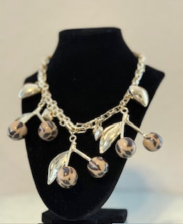 CHEETAH CHERRY NECKLACE