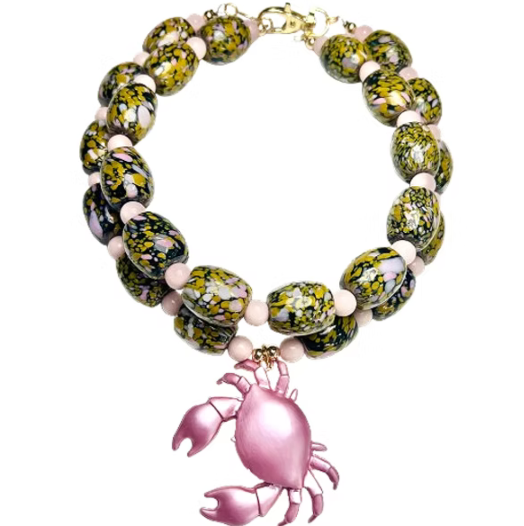 MAUVE CRAB NECKLACE