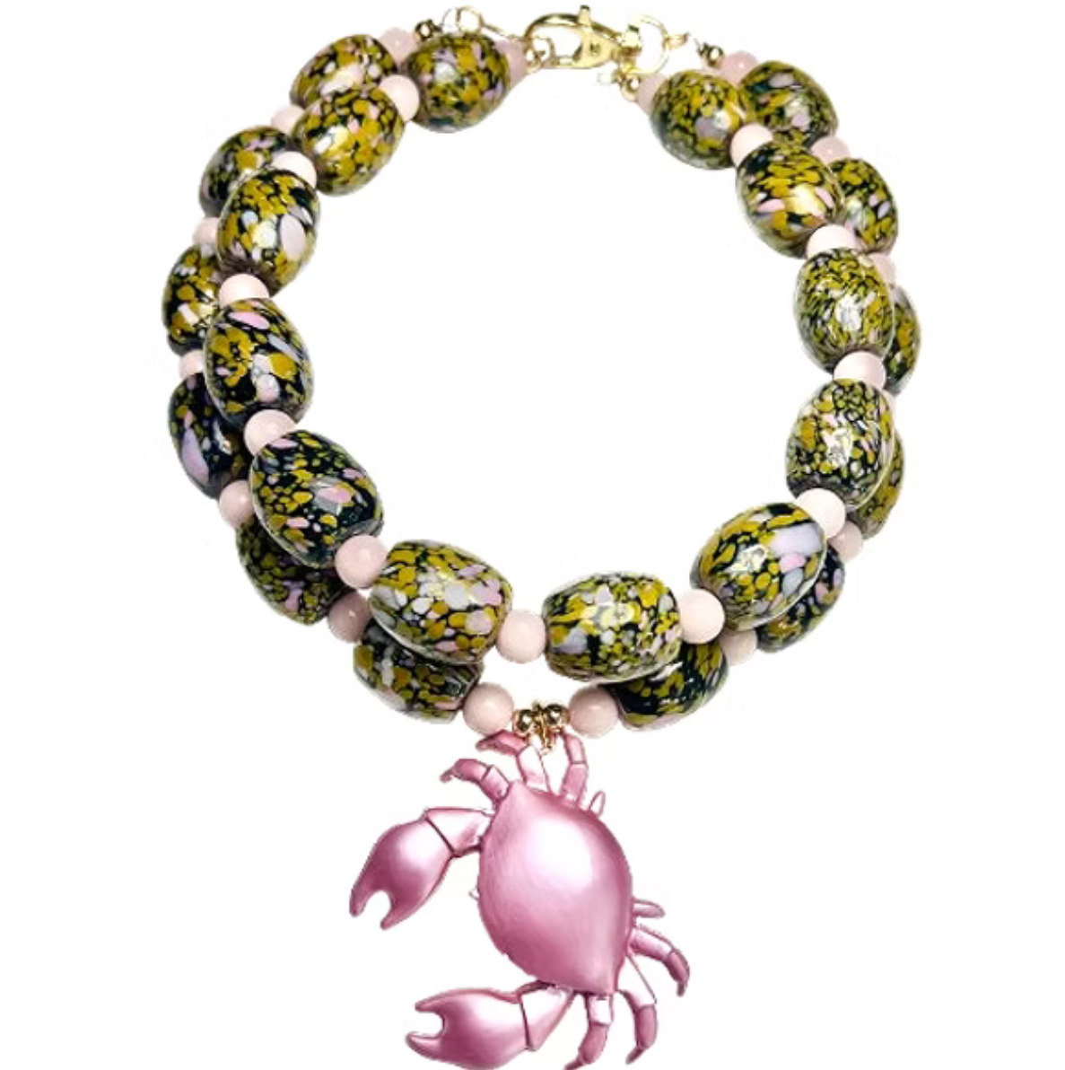 MAUVE CRAB NECKLACE
