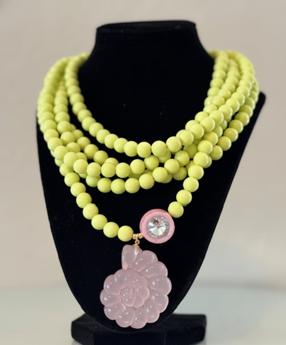PINK TOURMALINE NECKLACE