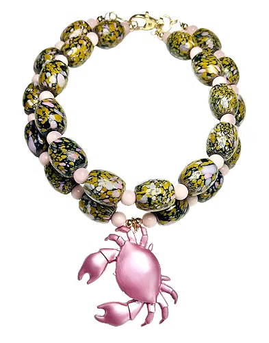 MAUVE CRAB NECKLACE